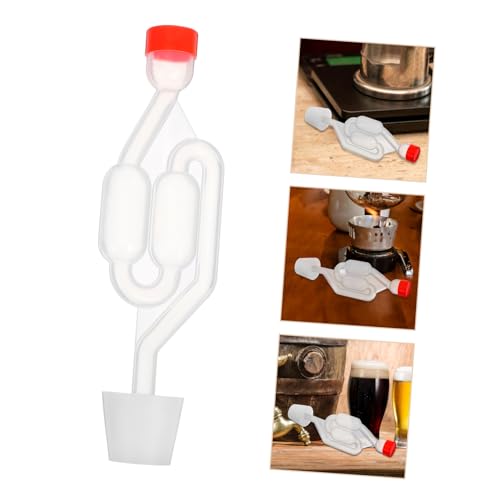 3sets S-shape Stopper for Homebrew Fermentation Silicone Pp Materials Brewing Beer Fermentation Non-bpa Easy Install