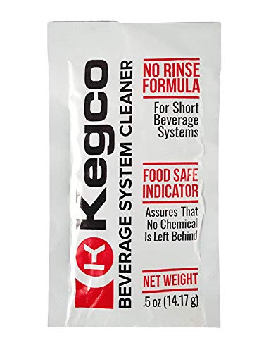 Kegco No-Rinse Cleaner, 0.5 oz, Clear - size: 0.5 Ounce (Pack of 1)