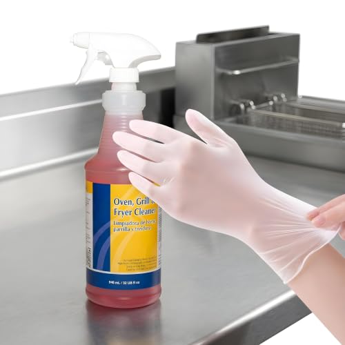 Commercial Kitchen Deep Cleaning Bundle with Food Safe Vinyl Gloves | Liquid