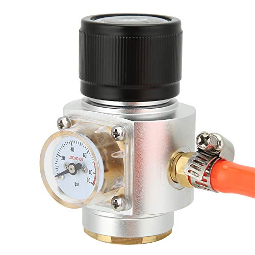 Thread CO2 Charger CO2 Charger Kit, CO2 Gas Regulator Kit Gas Regulator with Hose Accessories for Soda Beer Keg Brewing