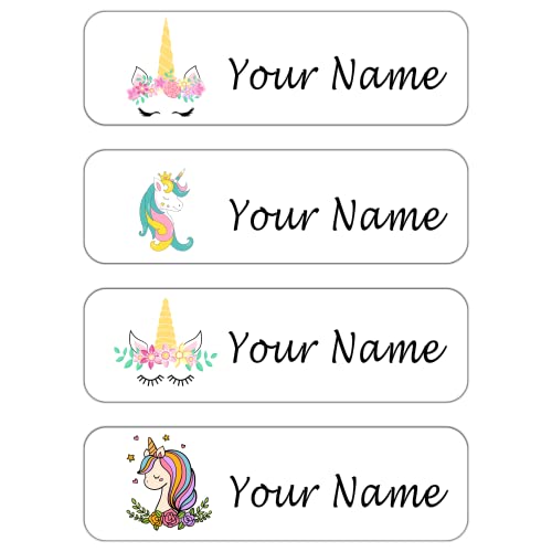 Custom Waterproof Dishwasher Safe Kid Name Labels for Daycare(128 Pack), Camp, School Supply, Baby Bottles, Lunch Boxes and Cups, Travel. Cute Personalized Design Name Stickers (Pattern 5) - color: Pattern 5