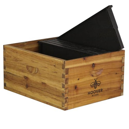 Wax-Coated 10 Frame Beehive - Starter Kit Starter Kit With 5 Frames