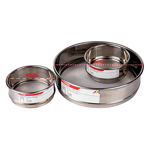 φ10×4.5cm 26 Mesh 304 Stainless Lab Sieves Economy Test Sieve 304 Stainless Steel Wire Cloth（0.71mm） - size: φ10×4.5cm 26 Mesh(0.71mm)