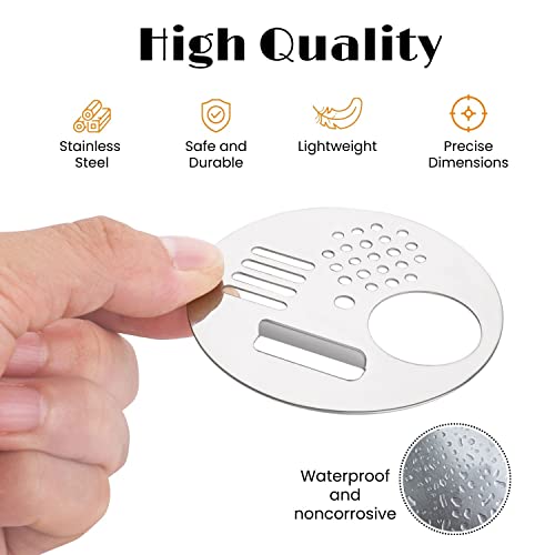 Flexzion Bee Hive Nuc Box Entrance Gate - 6 PCS 2.6 Inch Stainless Steel Bee Hive Entrance Disc & Bee Door with 4 Access Modes - Bee Hive Entrance Gate Disc for Nucleus & Full-Sized Hives - size: 6 pcs