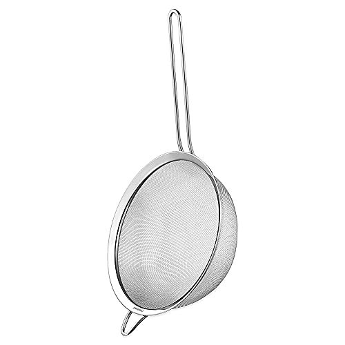 Cuisinart Mesh Strainers, 3 Count Set, CTG-00-3MS & CTG-00-SMP Stainless Steel Measuring Spoons, Set of 4 & CTG-00-SMC Measuring Cups, Set of 4, Silver