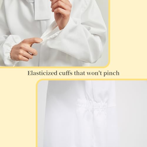 Sting Proof Full Body Bee Suit, Unisex, 2 Veils & Gloves, S(Fits 4'11"-5'3") | Unisex Ultralight Full Body Bee & Wasp Gear, A-Grade Goatskin Gloves, Detachable Veils, Apiary Backyard Halloween - size: S for 4'11" – 5'3"