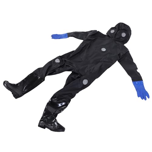 CHICIRIS Bee Keeper Costumes Adult Synthetic Leather Beekeeping Suit with Clear Veil Enhanced Grip Gloves for Men 70.9 to 72.8in Height Size 43 Shoes