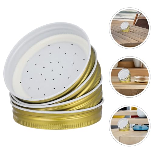 Toddmomy 15Pcs Bee Feeder Lids for Hive Entrance Beekeeping Equipment Watering Station Lid Easy Installation Reusable Bee Water Dispenser for Outdoor Feeding
