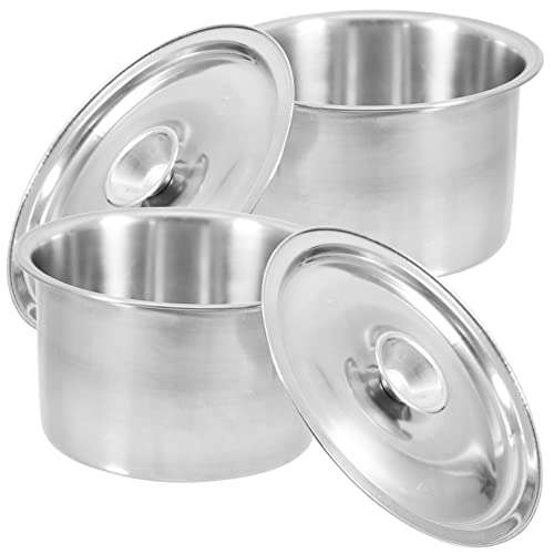 Kisangel 2set Stainless Steel Condiment Containers Lids Seasoning Jars for Kitchen Organization Spice Pots Tight Seal for Storing Seasonings