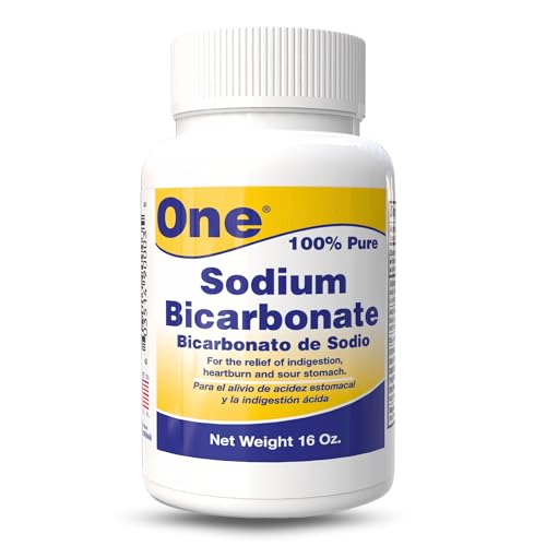 Arymar Pure Sodium Bicarbonate 16oz - Natural Antacid Powder for Digestive Comfort, Baking, and Cleaning