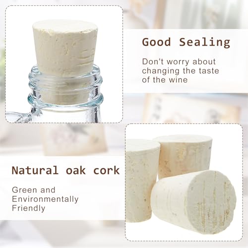 Ziliny 6 Pcs Carboy Cork Stopper, Glass Carboy Cap for 1, 3, 5, 6 Gallon Glass Water Jug, Wood Tapered Fermentation Cap Cork Stoppers, 0 .87 x 1.57 x 1.3 Inches - size: 1 Gallon