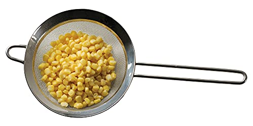 RSVP International Endurance Kitchen Collection, Stainless Steel Fine Mesh Conical Sieve/Colander, Multi-Purpose for Cooking, Baking, Loose Leaf Tea, Bar Strainer Cocktails, 6.25-Inch - size: 6-1/4-Inch
