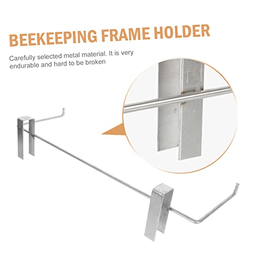 Toyvian Beekeeping Frame Holder Adjustable Height Bee Hive Stand for Beehive Frames Sturdy Metal Shelf for Beekeeping Supplies