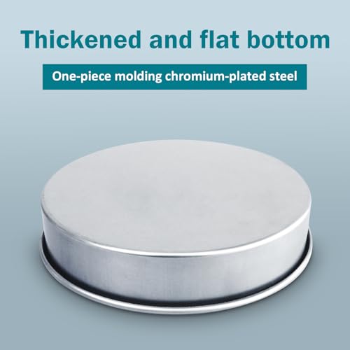 Lab Sieve Pan with Lid, Chromium-Plated Steel Test Sieves Pan, Analysis Sample Test Sieves for Industrial Laboratory, 7.9Inch/20cm Diameter 1.97in/5cm Height - size: 7.9in/20cm-Diameter