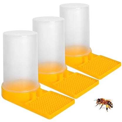 3 PCS Bee Water Feeder, Honey Beehive Beekeeping Entrance Feeder, Outdoor Beehive Beekeeping Water Station for Garden, Balcony (3 PCS)