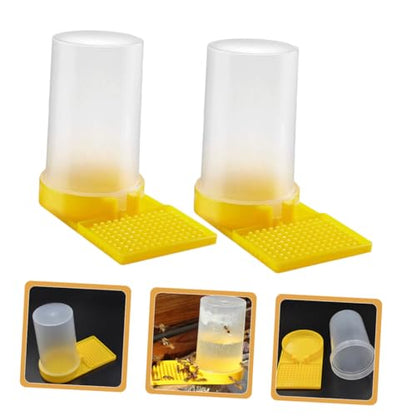balacoo 4pcs Bee Water Feeder for Garden Beehive Entrance Water Dispenser Bee Watering Station Feeder Bowl