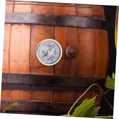 Cabilock 304 Stainless Steel Wine Thermometer High Precision Dial Thermometer for Winemaking and Brewing Corrosion and Rust Resistant for Homebrew and Wine Barrel Monitoring
