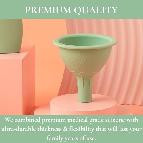 Nontoxic Silicone Funnel - Premium Food Grade - BPA & PFAS Free - Perfect for Baby Food Pouches & Breastmilk Transfer - Easy to Clean and Dishwasher Safe - Peach - color: Peach