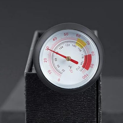 Instant Read Coffee Thermometer with 1.5-Inch Dial & 5.3-Inch Probe, Ideal for Coffee Drinks and Chocolate Milk Foam, Precision Temperature Measuring Tool