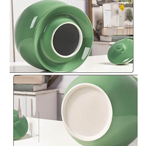 ZHOUXIAO Pickle Jar Ceramic Jar with Lid,Traditional Chinese Fermentation Kit Crock with Water Seal Airlock Lid,Fermentation Jar for Pickles,Kimchi,Sauerkraut,Kombucha Jar green-10KG