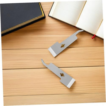 Mikikit Stainless Steel Beekeeping Tool Scraper Bee Frame Lifter Curving Scraper for Beehive Cleaning