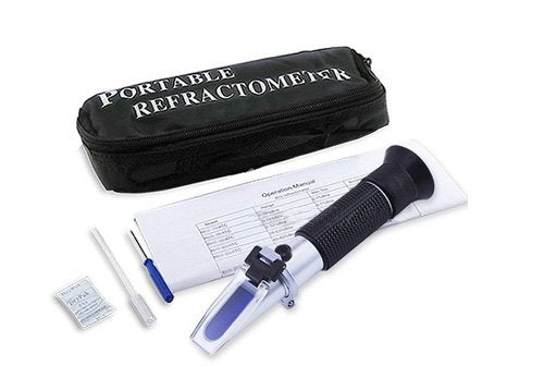 Hand Held Alcohol Refractometer Wine Oe Beer Brewing Refractometer Rhw-25baume ATC