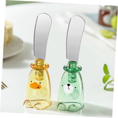 PRETYZOOM Stainless Steel Sauce Knife Small Cheese Knife Cream Cheese Spreader Dip Spreader