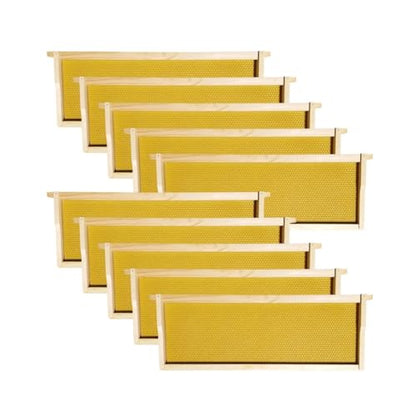 Hoover Hives 10-Frame Medium Super Box – Wax-Dipped Fir Wood Langstroth Honey Super with Dovetail Joints – Ready to Use, Durable & Weather-Resistant (1) - style: Unassembled