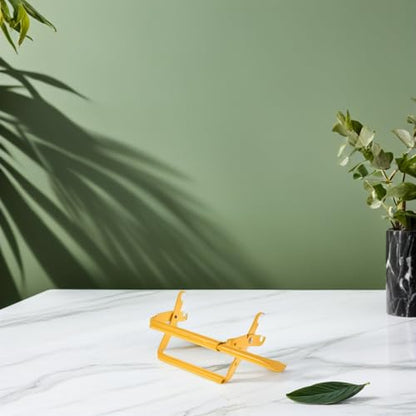 DECHOUS Bee Hive Frame Gripper and Lifter Tool with Stainless Steel Clamp for Beekeeping Supplies, Yellow Painted Metal Frame Capture Tool for Hive Maintenance