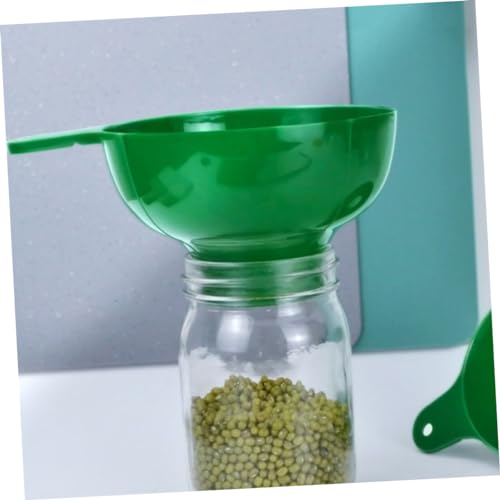 LABRIMP Wide Mouth Funnel Set 2 Pcs Plastic Kitchen Funnel for Filling Jars Bottles Jam Oil Wine Liquid Transfer Tool for Home Cooking Canning Seasoning 6.41 X 4.76 X 2.99 in