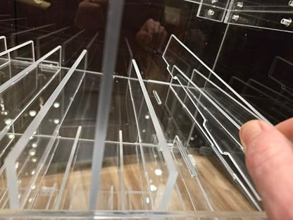 Commercial Retail Display for Mini Sampler 50ml Liquor Shot Airplane Bottles (Assembly Needed with 48 dividers) Nips Rack Also Any Other Point of Sale Items 12 Section - color: with 48 dividers