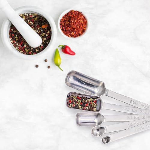King Arthur Baking Company Odd-Sized Measuring Spoons, 18/8 Stainless Steel, 5-Piece Set, Precision Measures, For Baking And Cooking - style: Stainless Steel, 5-Piece Set
