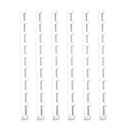 Beehive Frame Strips, 6PCS 37x2.4cm/14.5x0.9in Metal Hive Frame Spacer Beekeeper Spacing Tool Beekeeping Box Pad for Universal Beekeepers