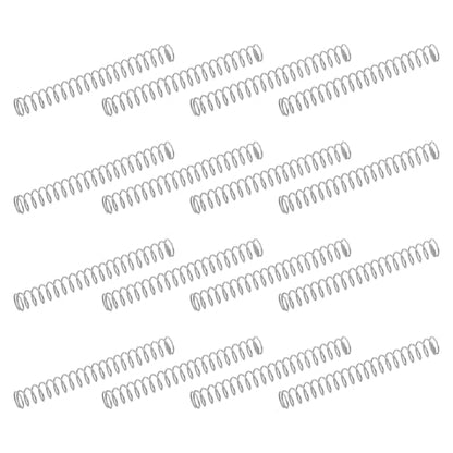 uxcell 50Pcs 304 Stainless Steel Compression Springs, 0.3mm x 2mm x 20mm Small & Tiny Pen Spring for Home Repair & DIY, Workshop & Industrial Use, (Silver Tone) - size: 2mmx20mm