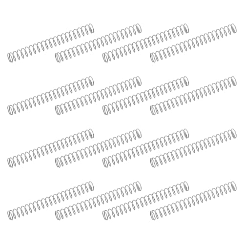 uxcell 50Pcs 304 Stainless Steel Compression Springs, 0.3mm x 2mm x 20mm Small & Tiny Pen Spring for Home Repair & DIY, Workshop & Industrial Use, (Silver Tone) - size: 2mmx20mm
