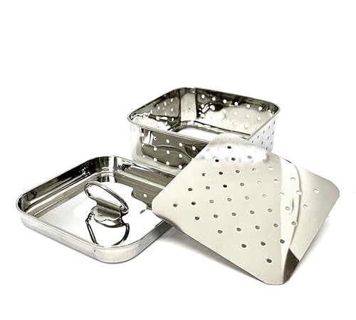 stainless steel tofu press & paneer maker, Cheese Maker mould Press Kit with Lid (Small-450ml(15.21Oz)) - size: Small-450ml(15.21Oz)