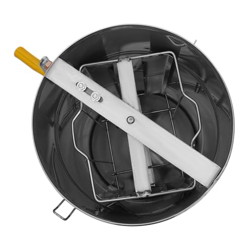 Manual Honey Extractor, 2 Frames Stainless Steel Honey Harvesting Equipment, Efficient Honeycomb Spinner Drum Separator, Apiary Extraction Tool for Store, Home, Honey Manufacturing Industry