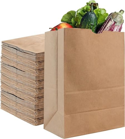 Stock Your Home 52 lb Brown Paper Bags (420 Count) – Bulk Large Grocery Bags for Shopping - size: 420 Count