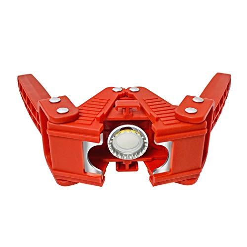 Manual Twin Lever Hand Capper for Home Brewing, Crown Capper with 50PCS Plastic Red Beer Bottle Crown Caps