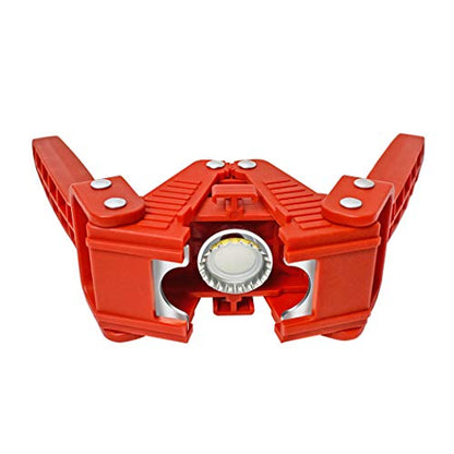 Manual Twin Lever Hand Capper for Home Brewing, Crown Capper with 50PCS Plastic Red Beer Bottle Crown Caps