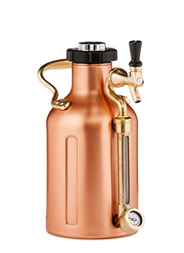 GrowlerWerks uKeg Carbonated Growler-Great Gift for Beer Lovers, 64 oz, Copper - color: Copper, size: 64 Ounces