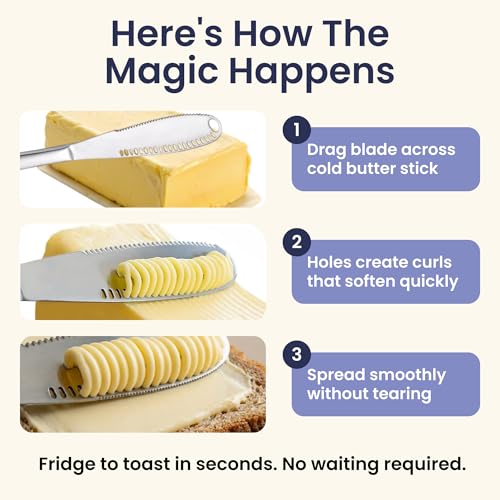 Stainless Steel Butter Knife - A High-Quality Butter Spreader & Kitchen Gadget