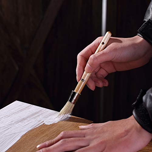Mr. Pen- Chalk Paint Brush, 0.7 Inch Round Wax Brush for Furniture | Chalk Paint Brushes - size: 0.7 Inch