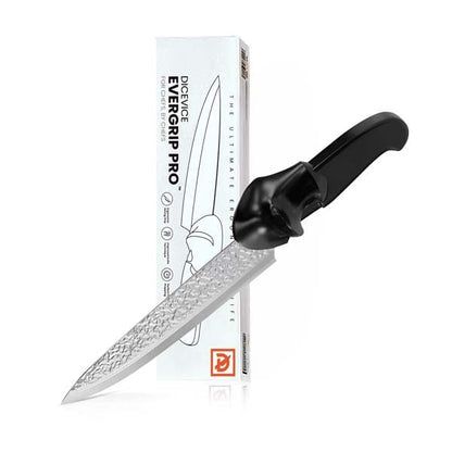 EverGrip Pro Chef Knife 8 Inch, High Carbon Stainless Steel Full Tang Kitchen Knife, Ergonomic Handle for Chopping, Slicing & Dicing, Left Handed