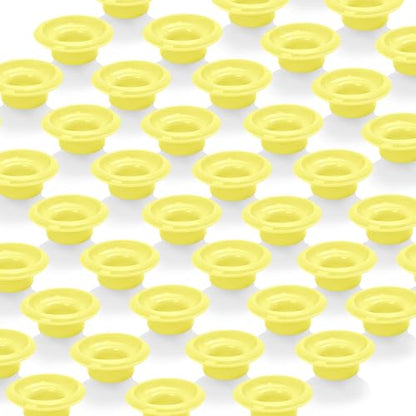 20PCs Dopamine color Silicone Gaskets Washers Seals for Cap Swing Flip Top for Home Brew Beer Soda Bottle Sealing (Lemon Yellow) - color: Lemon Yellow