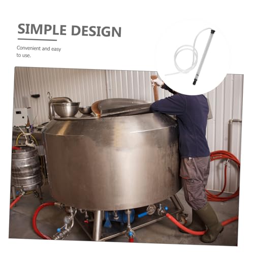MAGICLULU 1 Set Auto Siphon Wine Transfer System with Clear Hose Lightweight Siphon Tubing for Easy Pouring for Home Brewing and Bottling Wine