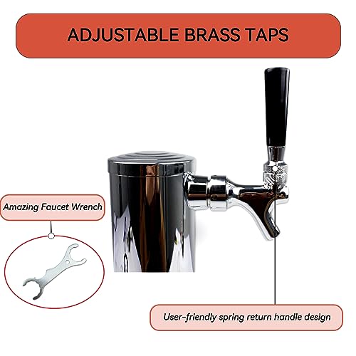 BACOENG Standard Tower Kegerator No Tank Beer Conversion Kit