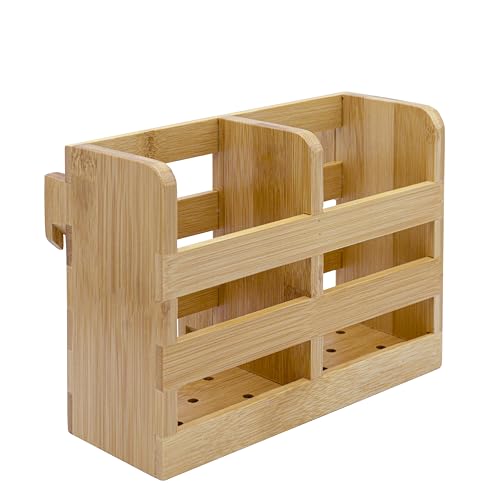 Bamboo Utensil Holder for Dish Rack - Flatware, Cutlery and Utensil Drying Caddy - Fits Bambusi Bamboo Dish Drying Racks Natural - style: Utensils Holder