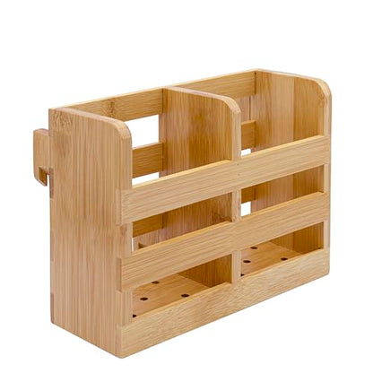 Bamboo Utensil Holder for Dish Rack - Flatware, Cutlery and Utensil Drying Caddy - Fits Bambusi Bamboo Dish Drying Racks Natural - style: Utensils Holder
