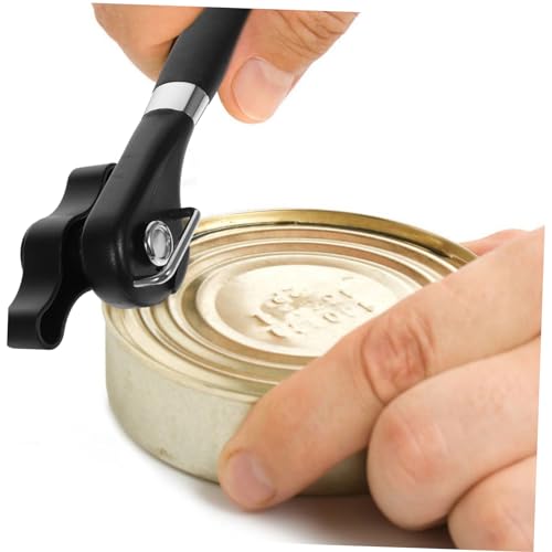 Stainless Steel Can Opener Kitchen Tin Opener Jar Opener for Weak Hand Stainless Steel Tin Opener Bottle Punch Manual Can Opener Jar Opener for Seniors Can Lifter Handheld Mason